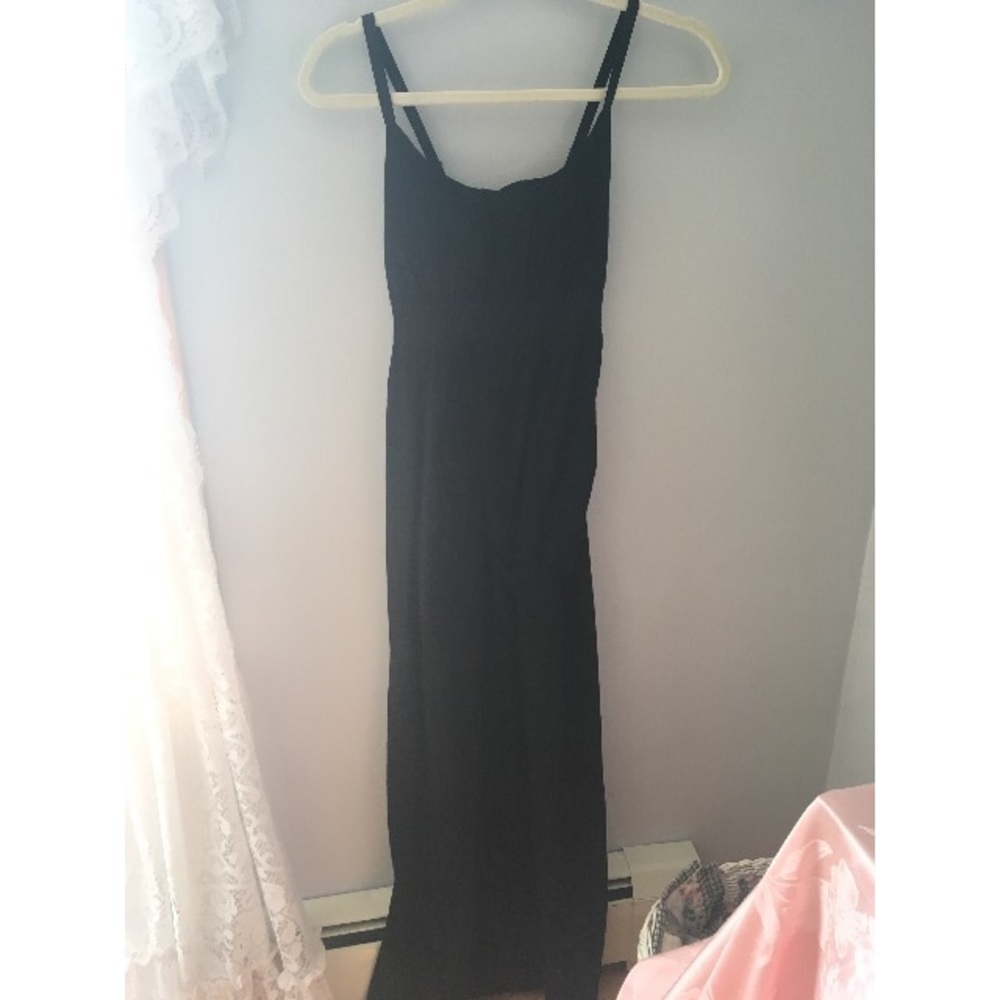 Allison Brittney long black summer dress